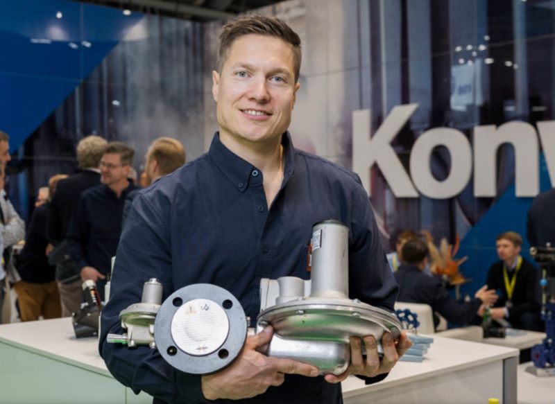 Paineensäädin kaasulaitteille